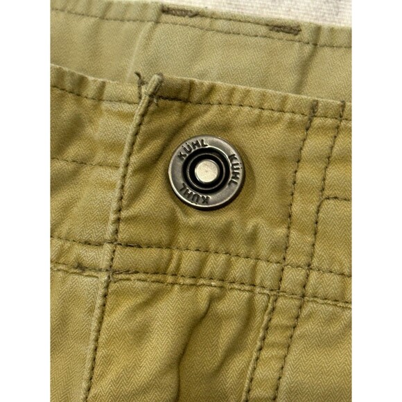 KUHL Mens Cargo Hiking Shorts Sz 36 Brown Khaki Vintage Patina Dye Trail Outdoor - Picture 7 of 16
